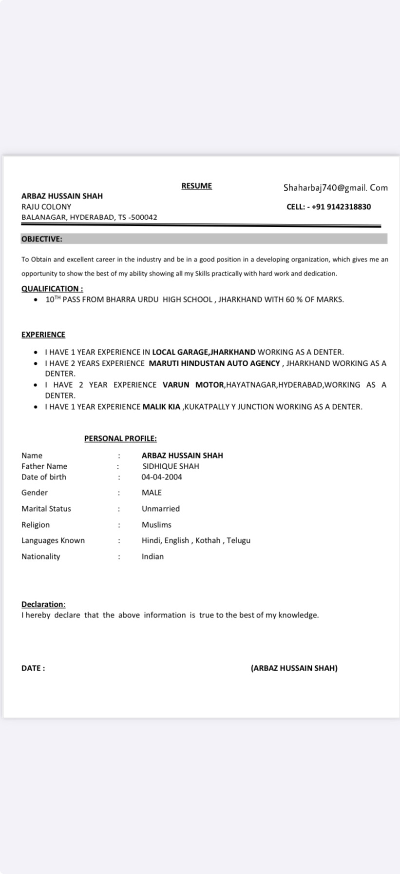 Candidate Image